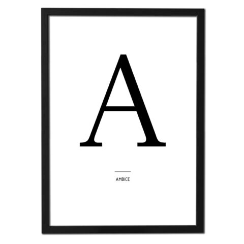 Plakát písmeno - A (ambice)
