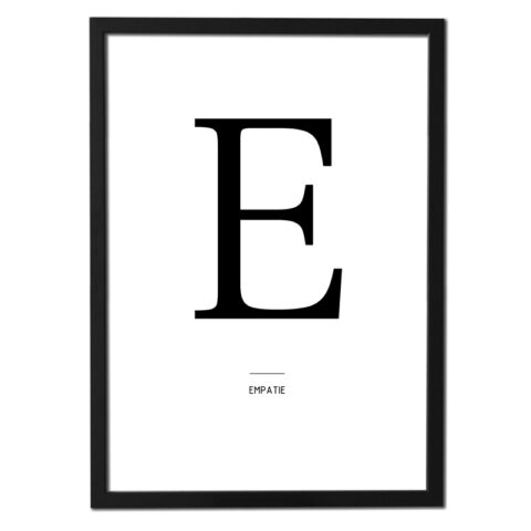 Plakát písmeno - E (empatie)