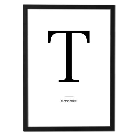 Plakát písmeno - T (temperament)