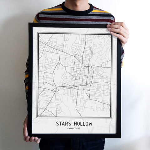 Plakát - mapa města - STARS HOLLOW