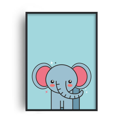 Slon (modré pozadí)