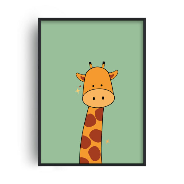 Žirafa (zelené pozadí)